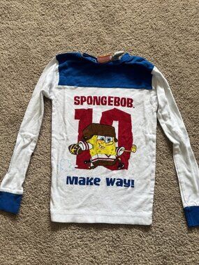 Spongebob Squarepants Football Long Sleeve Shirt